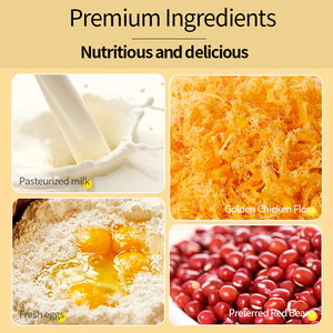 Chinese Instant Bread Snacks Breakfast Cake Wholesale Red Bean Flavor Dried Meat Powder Floss <strong>Toast</strong> - Product Image 4