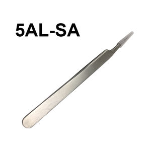Pinzas de acero inoxidable para extensiones de pestañas, 5AL-SA, 140mm, para herramienta de reparación - Product Image 3