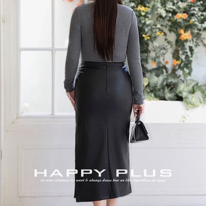 Abrigo largo de lana para mujer Happy Plus con puños de piel, talla grande, ropa de abrigo de invierno, negro, largo completo, abrigo cálido para mujer - Product Image 2