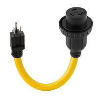 Câble adaptateur d'alimentation pour soudeuse STW de 18 pouces, calibre 10, avec prise NEMA 5-15P vers prise L5-30R, pour transfert de courant vers générateur