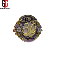 Épinglette en émail 3D de forme personnalisée, en métal plaqué or, pour église, femmes, ministère, souvenir, cadeau, vente en gros