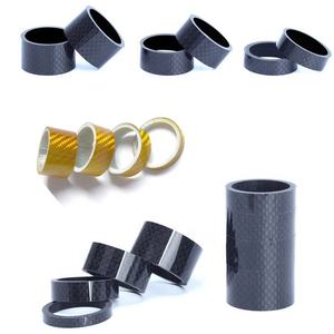Tubos de fibra de carbono 3K de alta calidad para espaciadores de auriculares de bicicleta <span class=keywords><strong>MTB</strong></span> juntas de arandelas de cabeza de bicicleta de carretera - Product Image 2