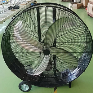 Ventilateur de refroidissement à air cylindrique en métal de 48 pouces, à quatre pales courbées, portable, 3 options, pour usage extérieur, domestique, garage, hôtel - Product Image 5