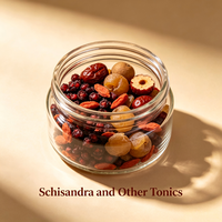 Gedroogde Schisandra-bessen (Schisandrae Chinensis Fructus), rauw kruidenfruit voor voedingssupplementen, dranken, cosmetica-extract, grondstof