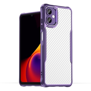 Gran oferta de fundas protectoras de teléfono con carga inalámbrica para lentes de cámara mate de fibra de carbono para Samsung Galaxy A06 - Product Image 6