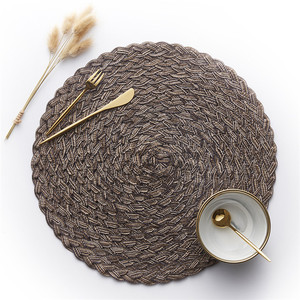 Mantel <span class=keywords><strong>de</strong></span> mesa <span class=keywords><strong>de</strong></span> tejido antideslizante <span class=keywords><strong>de</strong></span> PVC a prueba <span class=keywords><strong>de</strong></span> quemaduras, juego <span class=keywords><strong>de</strong></span> cena con forma <span class=keywords><strong>de</strong></span> bambú, Mantel Individual <span class=keywords><strong>de</strong></span> estilo nórdico, gran oferta, OEM - Product Image 3