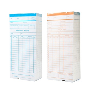 Carte de pointage électronique hebdomadaire pour le personnel de bureau, enregistreur de temps mensuel, carte de pointage - Product Image 1