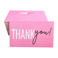 Autocollants personnalisés roses « Merci » pour l'emballage de produits faits main, étiquettes de logo pour petites entreprises