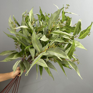 Rama <span class=keywords><strong>de</strong></span> <span class=keywords><strong>Eucalipto</strong></span> Artificial <span class=keywords><strong>de</strong></span> 97 cm con <span class=keywords><strong>Semillas</strong></span>, Follaje Artificial para Decoración <span class=keywords><strong>de</strong></span> Bodas, Hogar, Hotel y Eventos - Product Image 2