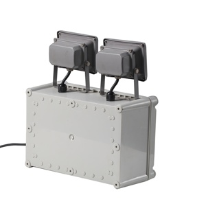 Luz de emergencia de doble punto de salida de alto lumen Aprobación CE Luz DE EMERGENCIA LED recargable Luz de salida de emergencia de doble punto - Product Image 2