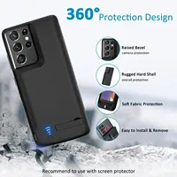 Étui de batterie 10000Mah S25 S24 pour Samsung Galaxy S25 Ultra S24 S22 S10 S10e Note 20 8 9 10 S20 FE Plus S21 + Chargeur de batterie externe
