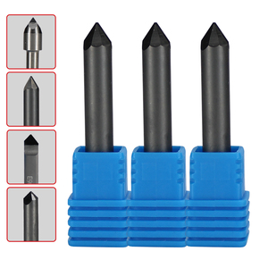 Sáu arrises PCD kim cương millng Cutter Granite cắt khắc đá cẩm thạch đá khắc bits khắc công cụ <span class=keywords><strong>CNC</strong></span> <span class=keywords><strong>Router</strong></span> End Mill - Product Image 2