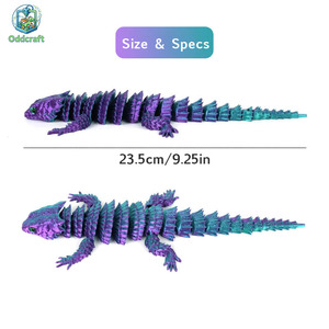 Ornement Caméléon Imprimé en 3D (Nouveauté 2026) – Modèle de Lézard Rampant à Couleurs Dégradées en PLA – Décoration Créative pour Bureau, Étagère, Maison 1/12 - Product Image 2