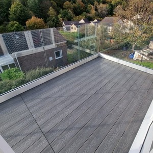 Индивидуальные алюминиевые U-слотовые аппаратные Соединенные зажимы, поддерживающие бескаркасные стеклянные перила - Product Image 5