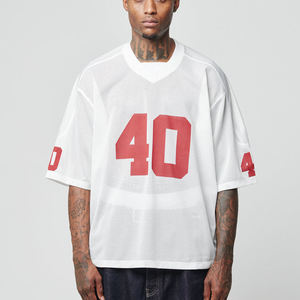 Maßgeschneiderte Mesh-Trikots Herren Ästhetische Oversize-Fit T-Shirts Fußballtrikot Großhandel - Product Image 1