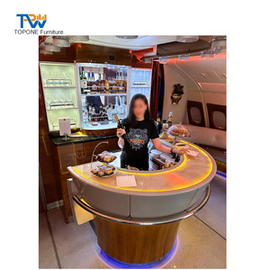 Il bellissimo bancone da bar personalizzato ricorda il bar della lounge di prima classe dell'aereo - Product Image 4