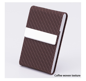 Étui à cigarettes <span class=keywords><strong>en</strong></span> <span class=keywords><strong>cuir</strong></span> PU à 9 compartiments, porte-cartes de visite et d'argent, accessoires de <span class=keywords><strong>cigarette</strong></span> ultra-minces portables haut de gamme pour hommes, prix d'usine - Product Image 6