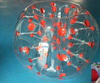 Combinaison de ballon gonflable Zorb pour adultes en TPU PVC, ballon de football à bulles, ballon de football, salle de sport