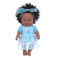 Poupée en vinyle écologique pour fille noire, jouets à jambes naturellement incurvées, mains pour enfants de plus de 3 ans