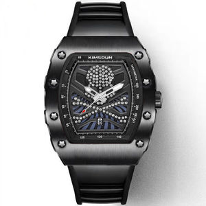 Nuevo Reloj Mecánico Automático <span class=keywords><strong>Richard</strong></span> Skeletonized con Doble Tourbillon, Reloj <span class=keywords><strong>Miller</strong></span> en Forma de Barril, Correa de Silicona a la Moda - Product Image 6