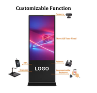 Écran tactile interactif sur pied pour kiosque, écran LCD intérieur de 32, 43, 49, 55, 72, 80 pouces, système Android et Windows