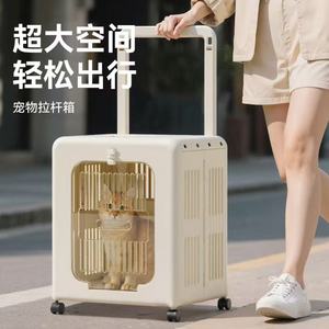 Sac de transport portable pour animaux de compagnie, grande capacité, pliable, en plastique, pour chat et chien - Product Image 1