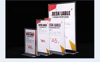 Support de menu en acrylique et panneau de table en plastique pour panneaux publicitaires et tentes de table