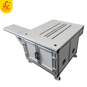Casier de rangement en aluminium, système modulaire de haute qualité pour conserver les étagères métalliques