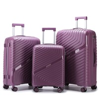 Nouvelle valise à roulettes PP transfrontalière, anti-chute, résistante à l'usure, grande capacité, pour voyages d'affaires