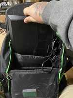 Sac à dos de transport portable en nylon isolé et étanche pour ordinateur portable 15,6 pouces et Xbox Series X/S, avec chargement USB et rangement pour jeux