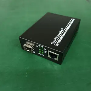 Fiber Optic Media Converter Price 10/100/1000M Fiber RJ45 Converter SFP Media Converter 1 X 10/100/1000base Rj45 1 X SFP Slot