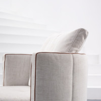 Fauteuil de Style moderne, fauteuil de salon en tissu, conception de baril classique, nouveau Design