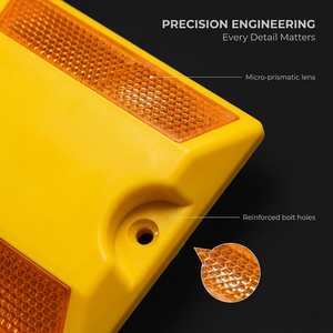 Lumière de balise LED <span class=keywords><strong>solaire</strong></span> Elefine de haute qualité à haute compression, réfléchissante sur les deux côtés, anti-stress, en ABS, avec indice de protection IP55 - Product Image 5