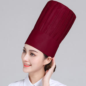 Gorro <span class=keywords><strong>de</strong></span> Cocina Extra Alto para <span class=keywords><strong>Chef</strong></span>, Gorro <span class=keywords><strong>de</strong></span> Cocina Blanco Grueso para Hotel, Gorro <span class=keywords><strong>de</strong></span> Hongo para Restaurante Occidental, Elástico y con Relieve para Hombre - Product Image 3