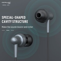 Konfulon 2025 Vente Chaude 3.5mm Interface 1.2m Fil En Alliage D'aluminium Écouteur Portable Gaming Filaire Écouteurs JL Musique Casque