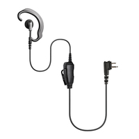 Earpiece Radio Dua Arah Walkie Talkie 3.5mm Earphone Push-to-Talk Headphone untuk SL500 SL7550 SL2600 SL4000