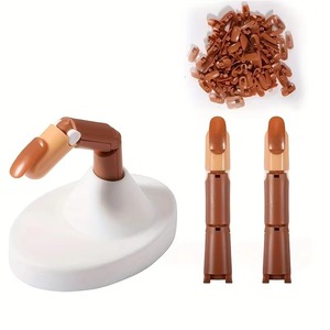 Kit d'<span class=keywords><strong>ongles</strong></span> artificiels en silicone détachables <span class=keywords><strong>pour</strong></span> débutants, main d'entraînement mécanique avec doigts mobiles et base - Product Image 1