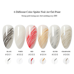 Gel Elastico per Disegni a Ragnatela Mocmaki Multicolore per Nail Art Geometrica Professionale - Product Image 4