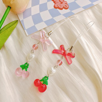 Desain Kue Selai Makanan Kartun Baru yang Modis, Gantungan Ponsel, Tali Earphone, Liontin, Gantungan Kunci Plastik untuk Anak Perempuan