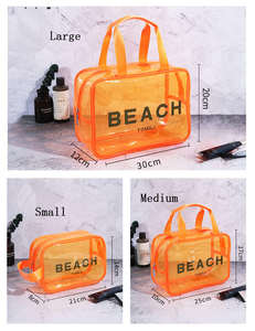 Wholesale custom logo waterproof women's cosmetics <b>travel</b> <b>toiletries</b> PVC cosmetic <b>bag</b> - Product Image 3