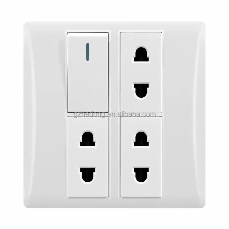 AC Power Modular Button Wand schalter Elektrischer Schalter Lichtsc halter