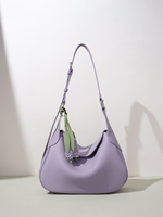 Sac à main femme en cuir véritable, design de niche, printemps-été, avec pendentif raffiné, sac bandoulière de luxe léger haut de gamme