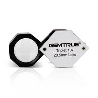 Jewelry Gemstone Loupe 10x 20.5mm Triplet Optical Lens Professional Diamond Tool
