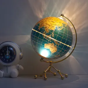 Wellfun创意礼品玻璃地球仪装饰个性化纪念品世界地图3d地球仪生日礼物儿童工艺3d地球仪