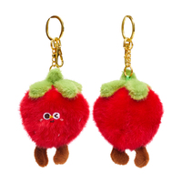 Gantungan Kunci Boneka Plush Buah/Hewan Lucu, Lembut, dan Murah yang Dapat Dipesan Sesuai Keinginan