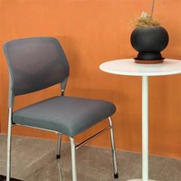 Chaise de bureau en maille empilable bon marché avec mousse empilable pour la maison salle d'attente conférence réception exécutive visiteur invité