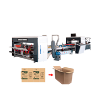 Machine automatique à grande vitesse pour le pliage et le collage de boîtes en carton ondulé