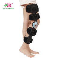Attelle médicale orthopédique réglable à charnière pour genou, avec support de fracture et contrôle de l'amplitude de mouvement (ROM) pour l'arthrose