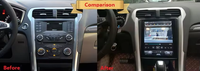 Repuestos de Video para Automóviles Tesla, Reproductor de DVD Estéreo para Automóvil Android con Pantalla Táctil, Electrónica para Automóvil, Radio para Automóvil, GPS para Ford MONDEO 2013-2017