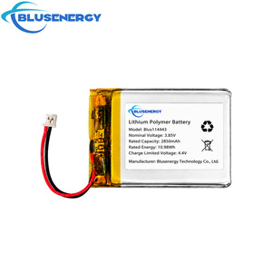 Blusenergy 114463แบตเตอรี่ลิเธียมโพลิเมอร์แบบชาร์จไฟได้3.85V 2850mAh พร้อมขั้วต่อสาย JST - Product Image 1